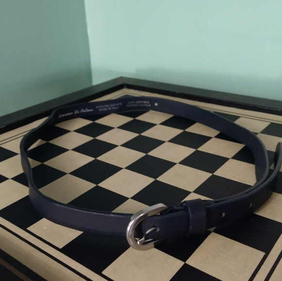 size M Black Belt Gennaro Di Palma Genuine Leather - Picture 10 of 16